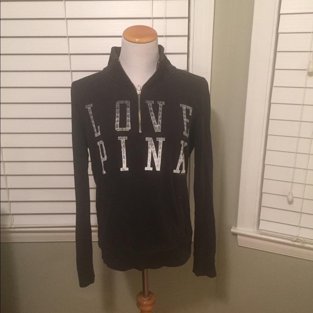PINK zip up sweater